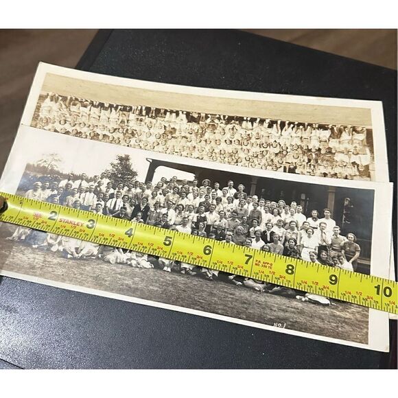 Vintage Group Work Photos 1930s 10” long Men Women Landscape - Picture 7 of 8